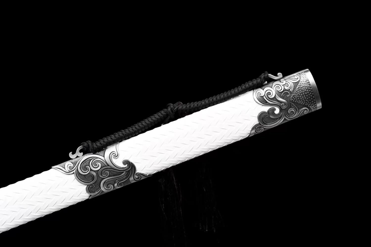 Hand Forged  Ancient Chinese Sword han jian-Forged High Carbon Steel Blade,Alloy Handle（1045 Carbon Steel）
