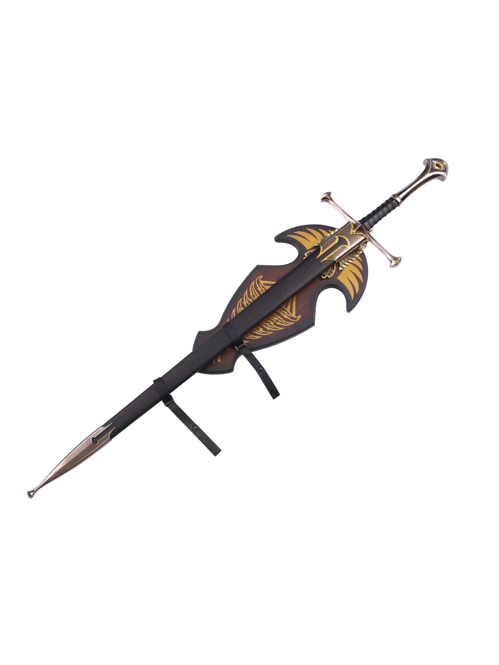 The Lord of the Rings Narthil Scripture Version Aragorn II Peripheral Model Dull(Sword + Scabbard + Hanging Plate)