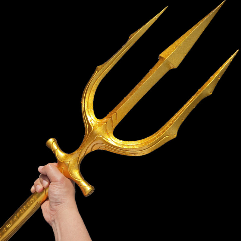Handmade Justice League trident Model Peripheral(aluminum+steel keel)