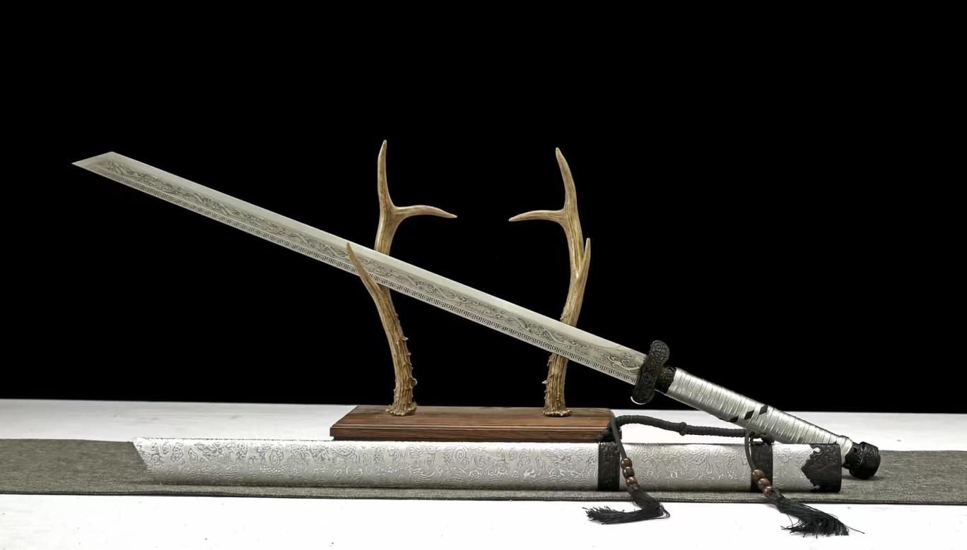 LOONGSWORD,Broadsword Tang Dao,Hand Forged High carbon steel Blades,Alloy fittings