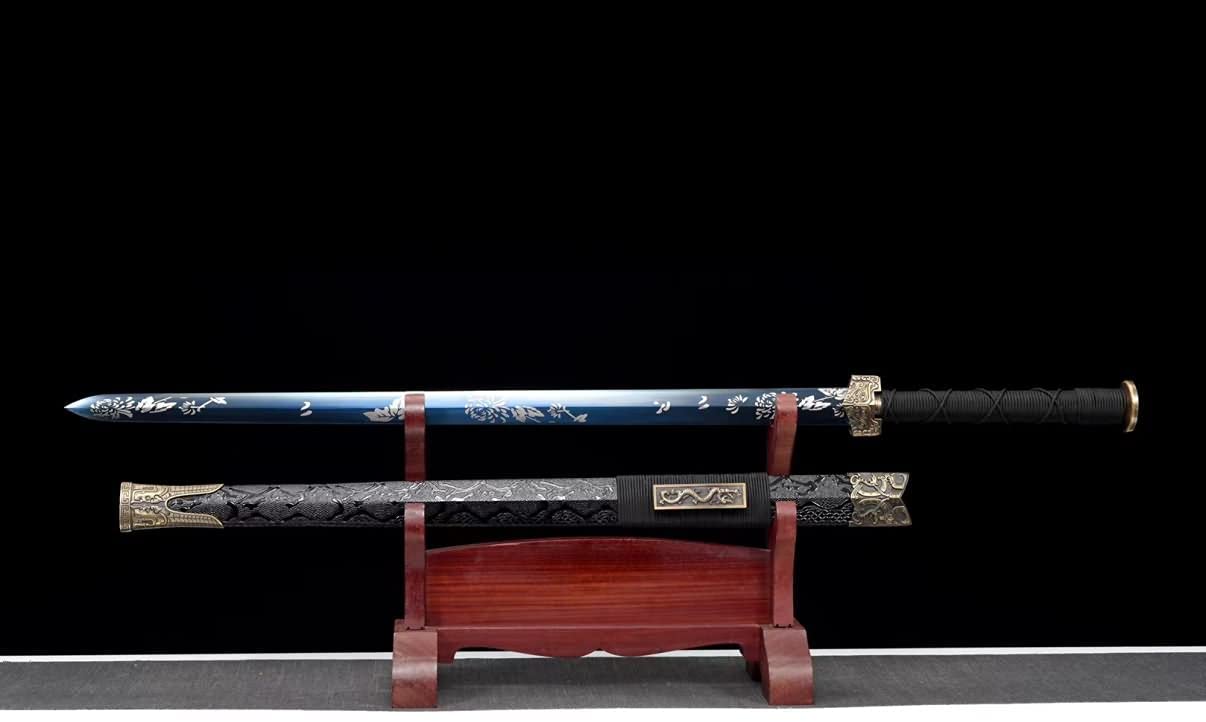 Han jian,Forged High carbon Steel Blue Blade,Heat Tempered,LOONGSWORD