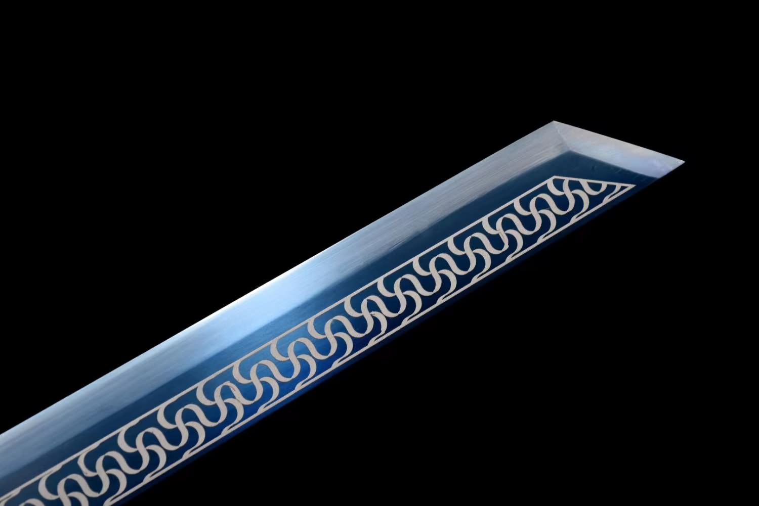Tang Dynasty Sword | Forged High Carbon Steel Blade | Alloy Fittings | Faux Leather Wrapped Scabbard