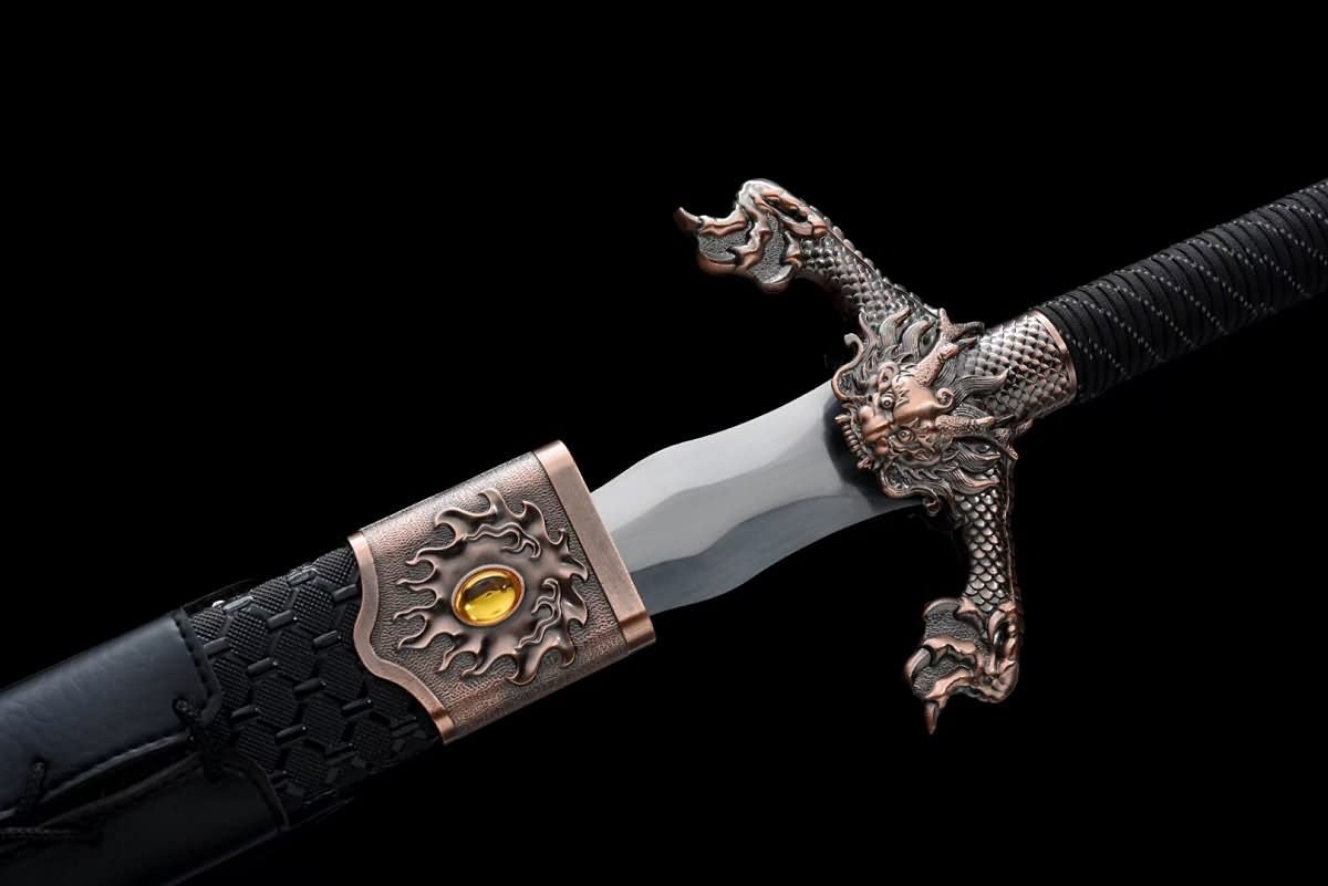 Hand Forged Flying Dragon Jian,Forged  9260 Spring Steel Blades,Better Performance Durability