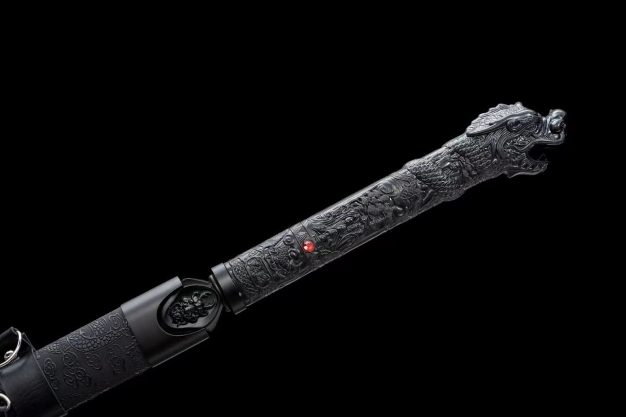 Hand Forged Dragon Saber,Forged 1060 Carbon Steel Blade,Alloy Fittings