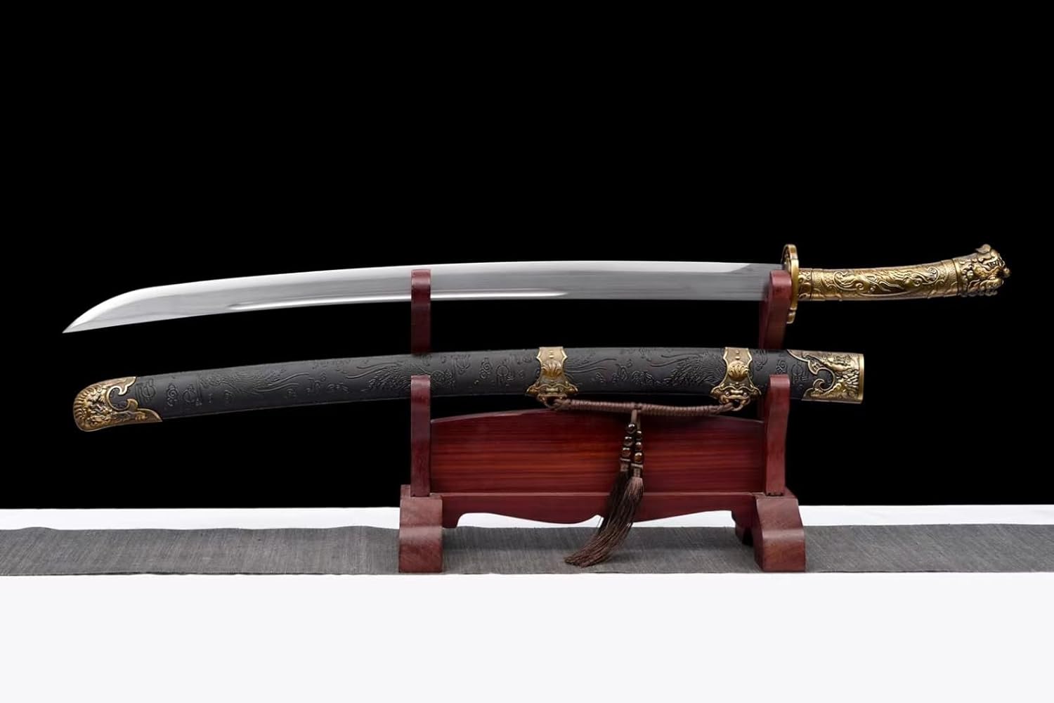 Hand Forged Yanling Dao-1060 Carbon Steel Blade,Alloy fittings