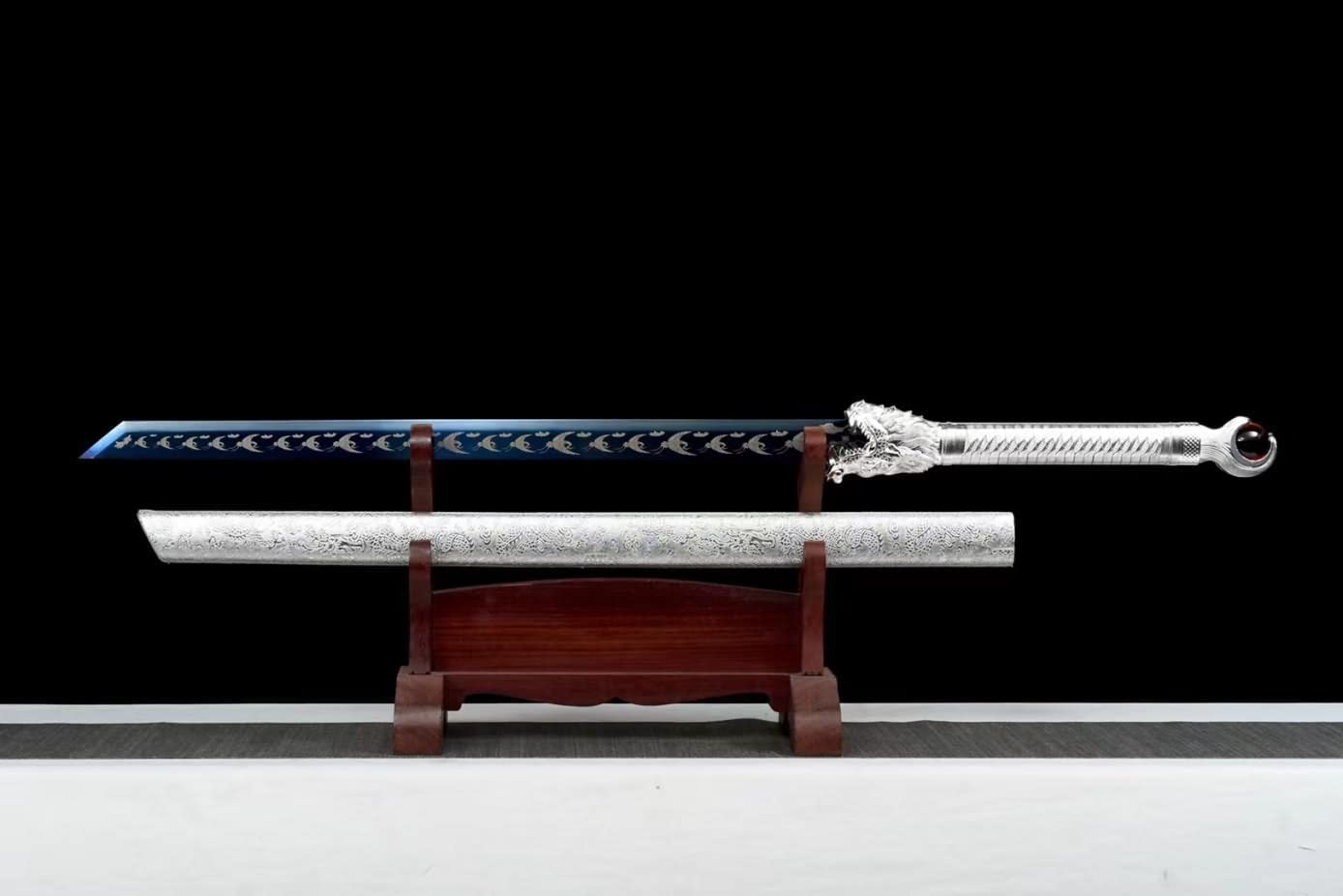Tang Dao Real,Forged High Carbon Steel Blades,Alloy Fittings,chinese sword