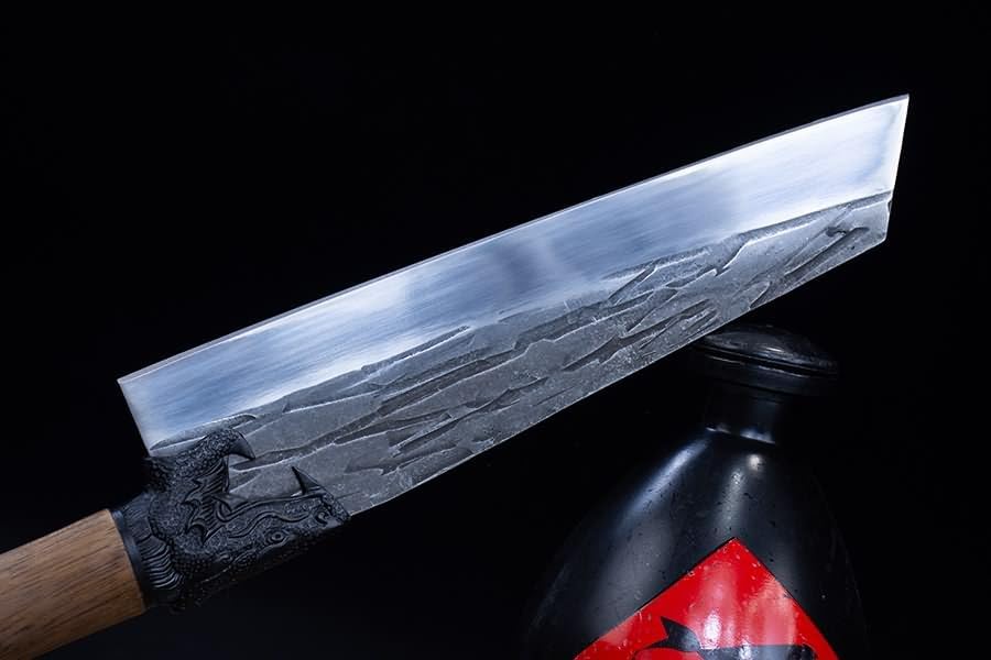 Dragon-Series Chef Knife | 7Cr17Mov Steel & Teak Handle