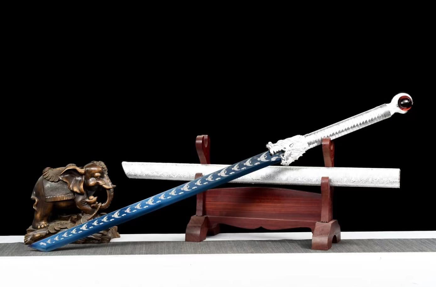Tang Dao Real,Forged High Carbon Steel Blades,Alloy Fittings,chinese sword