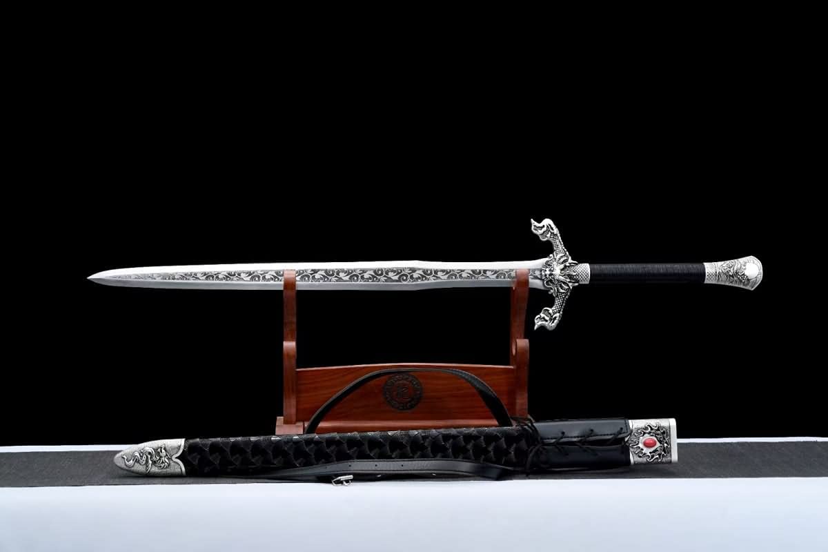Hand Forged Flying Dragon Knife Battle Ready,Furnishing Articles