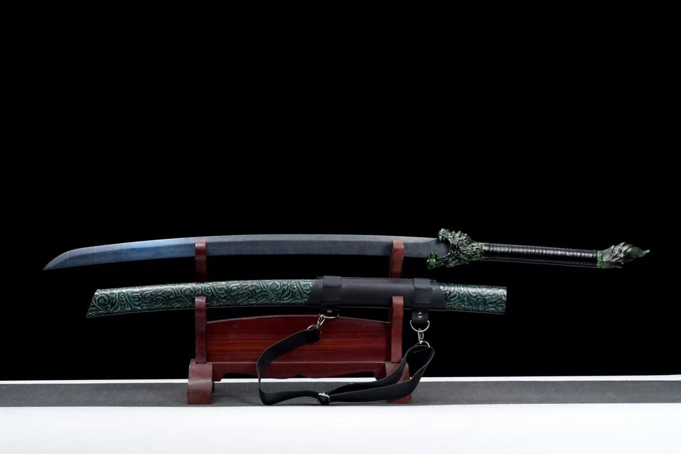 Wolf Knife Broadsword,Forged High Carbon Steel Etch Blades,Alloy Fittings,chinese sword