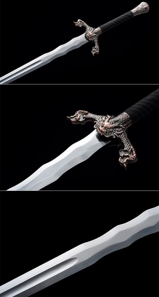 Hand Forged Flying Dragon Jian,Forged  9260 Spring Steel Blades,Better Performance Durability