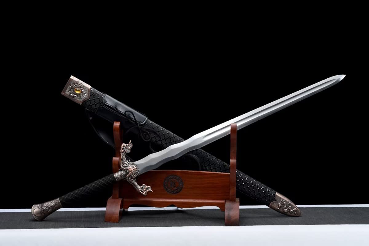 Hand Forged Flying Dragon Jian,Forged  9260 Spring Steel Blades,Better Performance Durability