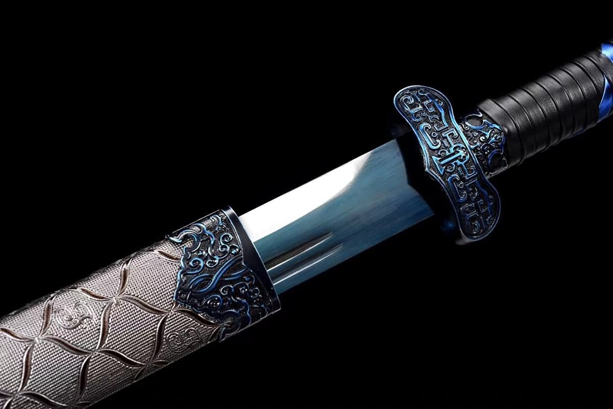 Hand Forged Black Gold Sword Forged 1060 Carbon Steel Blade Battle Ready