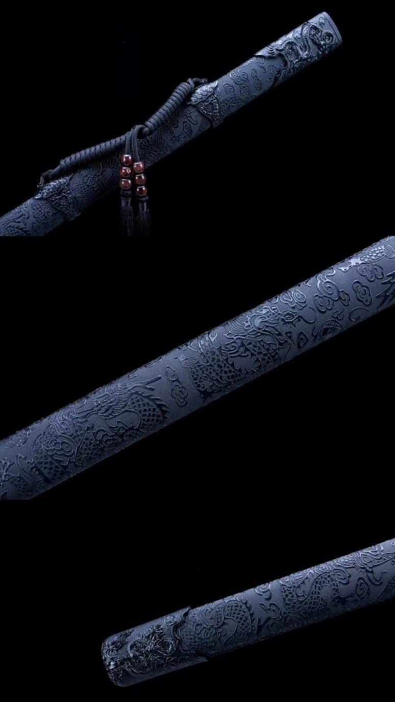 LOONGSWORD,chinese sword,Traditional han jian,Forged Damascus Steel Blade,Alloy Fittings