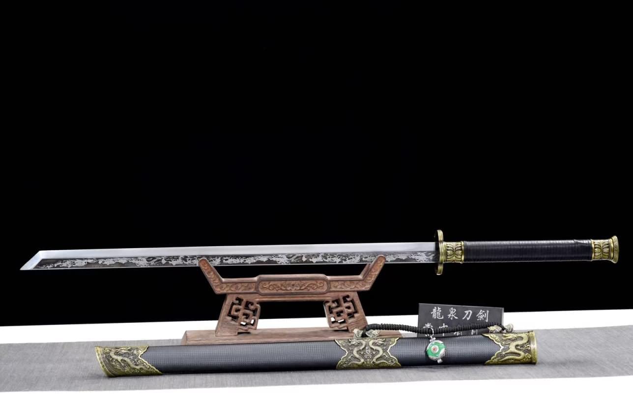 Tang dao,Forged High Carbon Steel Etch Blades,Battle Ready,Full Tang,Chinese sword