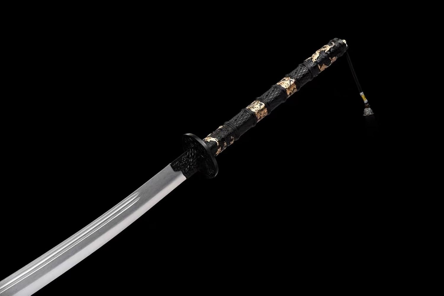 Hand Forged Kangxi Sword ¨C Hand-Forged 1060 Carbon Steel Blade,Alloy Handle with Gold Detailing