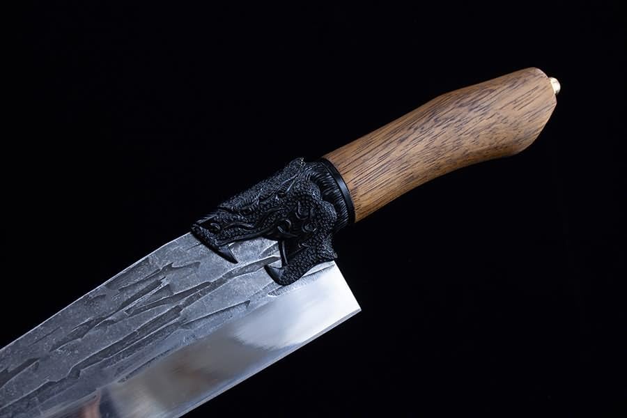 Dragon-Series Chef Knife | 7Cr17Mov Steel & Teak Handle