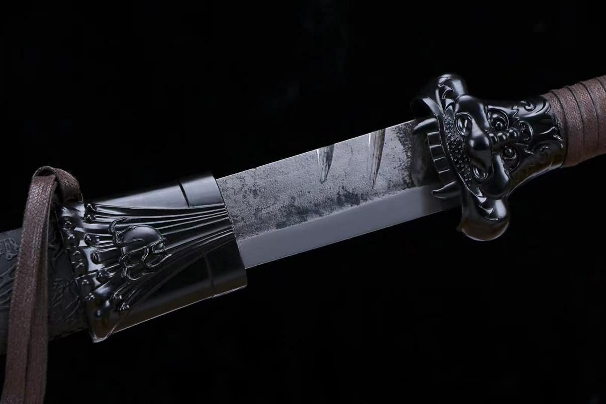 Hand Forged Tang dao,Fully Handmade 1060 Carbon Steel Blade