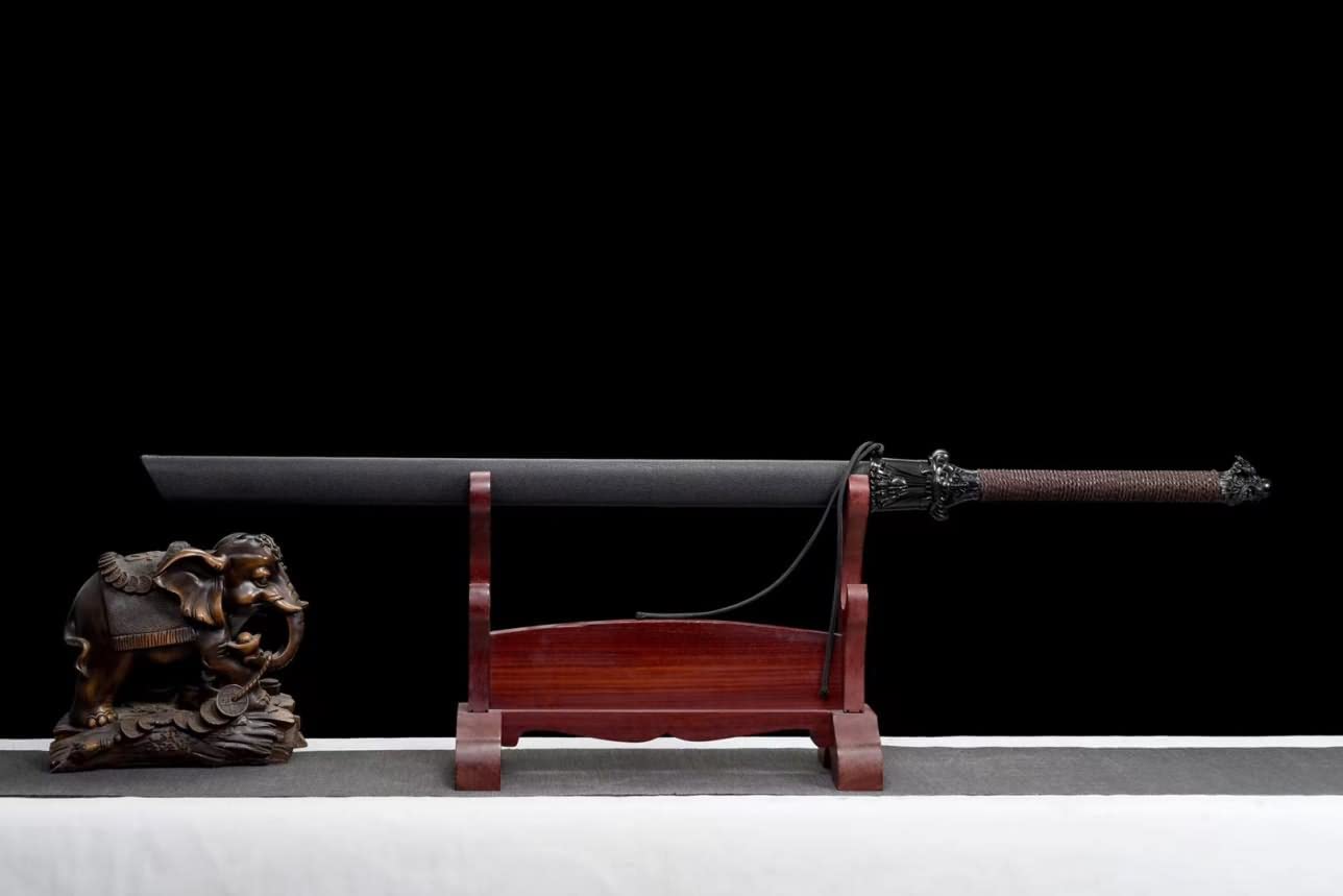 Hand Forged Loong Tang dao,Forged 1060 Carbon Steel Blades,Alloy Fittings