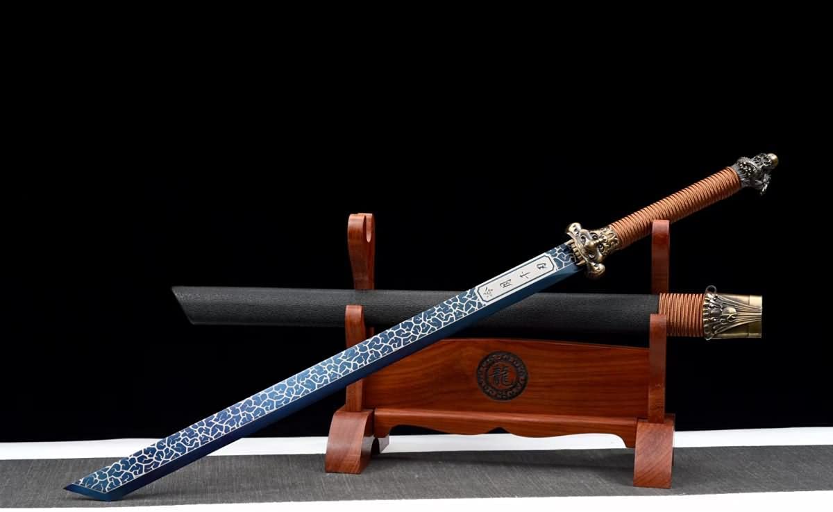 Hand Forged Dragon Tang dao,Battle Ready,Forged 1060 Carbon Steel Blade