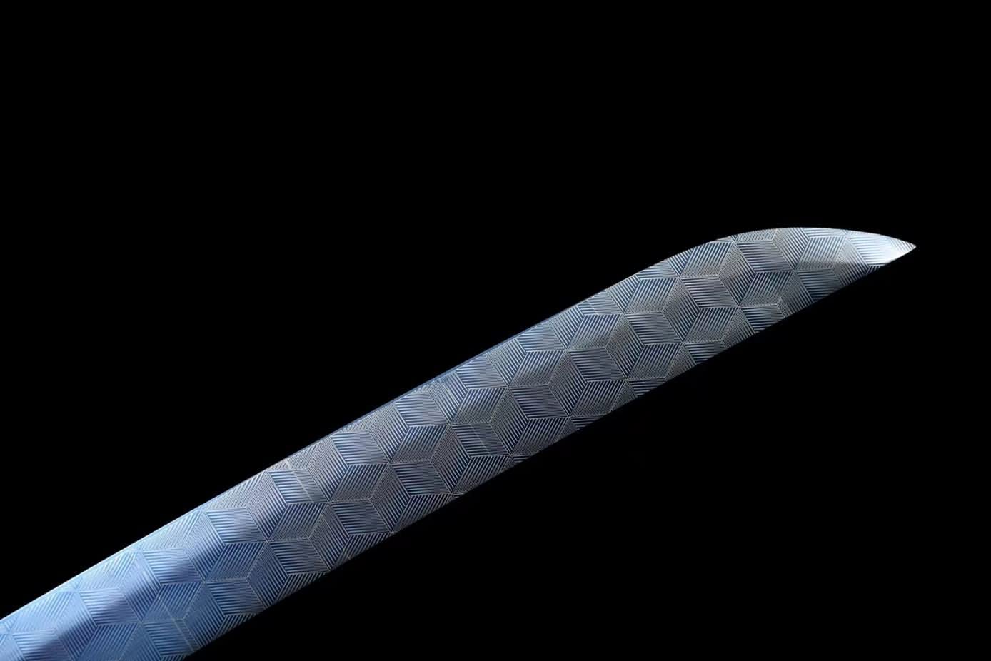 Wolf Knife Broadsword,Forged High Carbon Steel Etch Blades,Alloy Fittings,chinese sword
