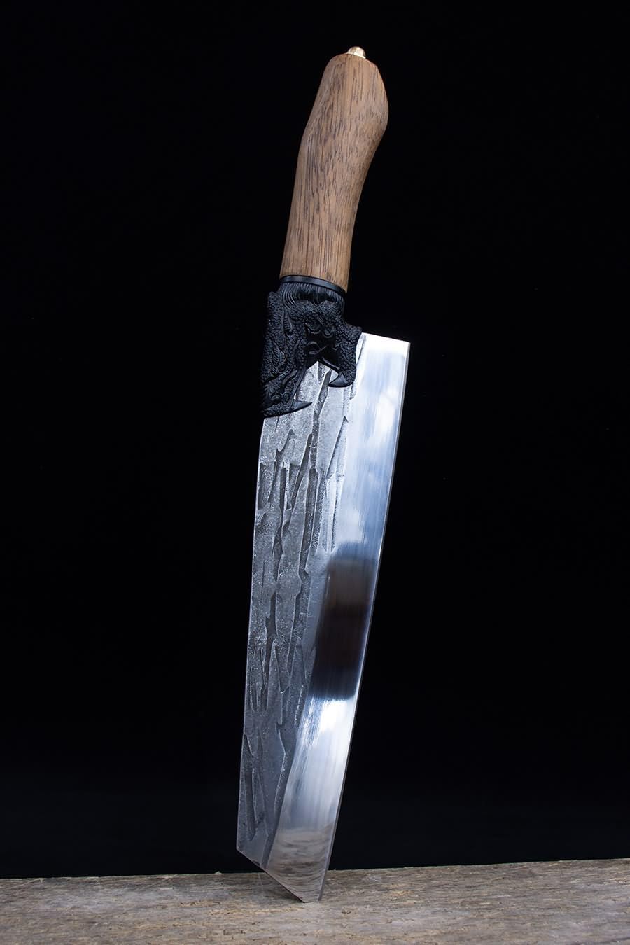 Dragon-Series Chef Knife | 7Cr17Mov Steel & Teak Handle