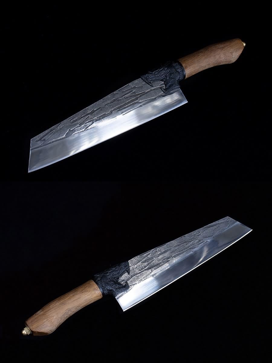 Dragon-Series Chef Knife | 7Cr17Mov Steel & Teak Handle