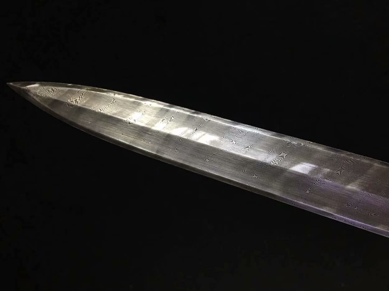 LOONGSWORD,Dragon King Sword Real,Forged Damascus Steel Blades,Brass Fittings,chinese sword