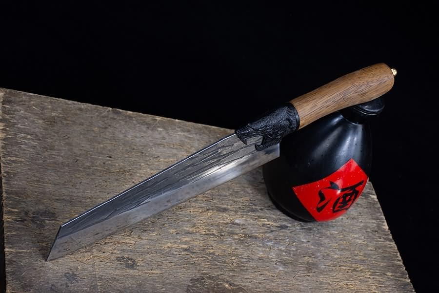 Dragon-Series Chef Knife | 7Cr17Mov Steel & Teak Handle