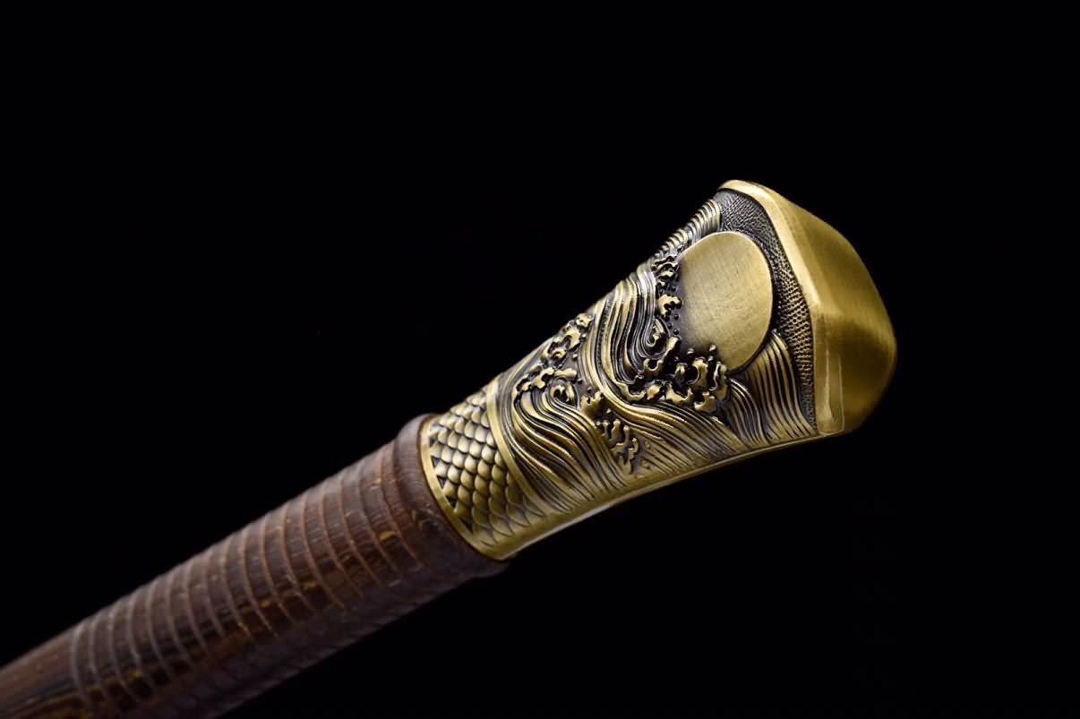 Flying Dragon Sword,Forged Damascus Blades,Rosewood Scabbard,chinese sword