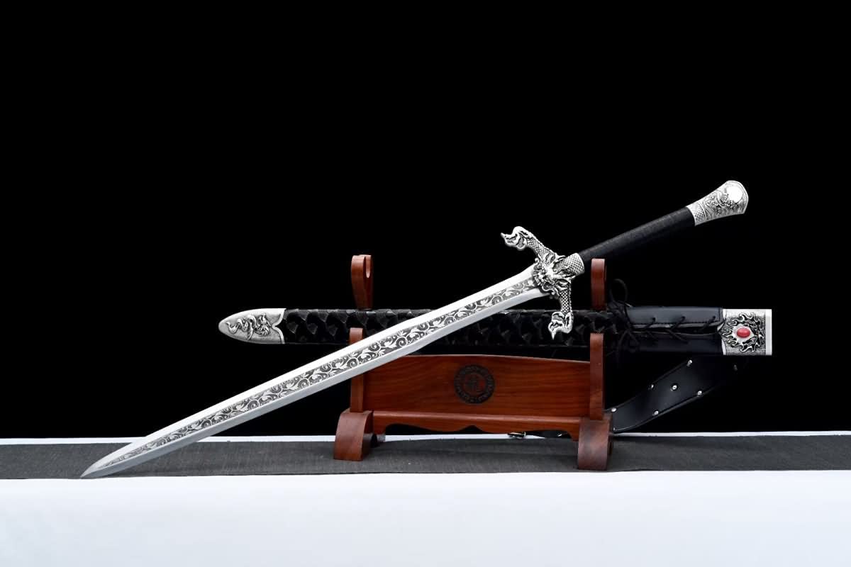 Hand Forged Flying Dragon Knife Battle Ready,Furnishing Articles