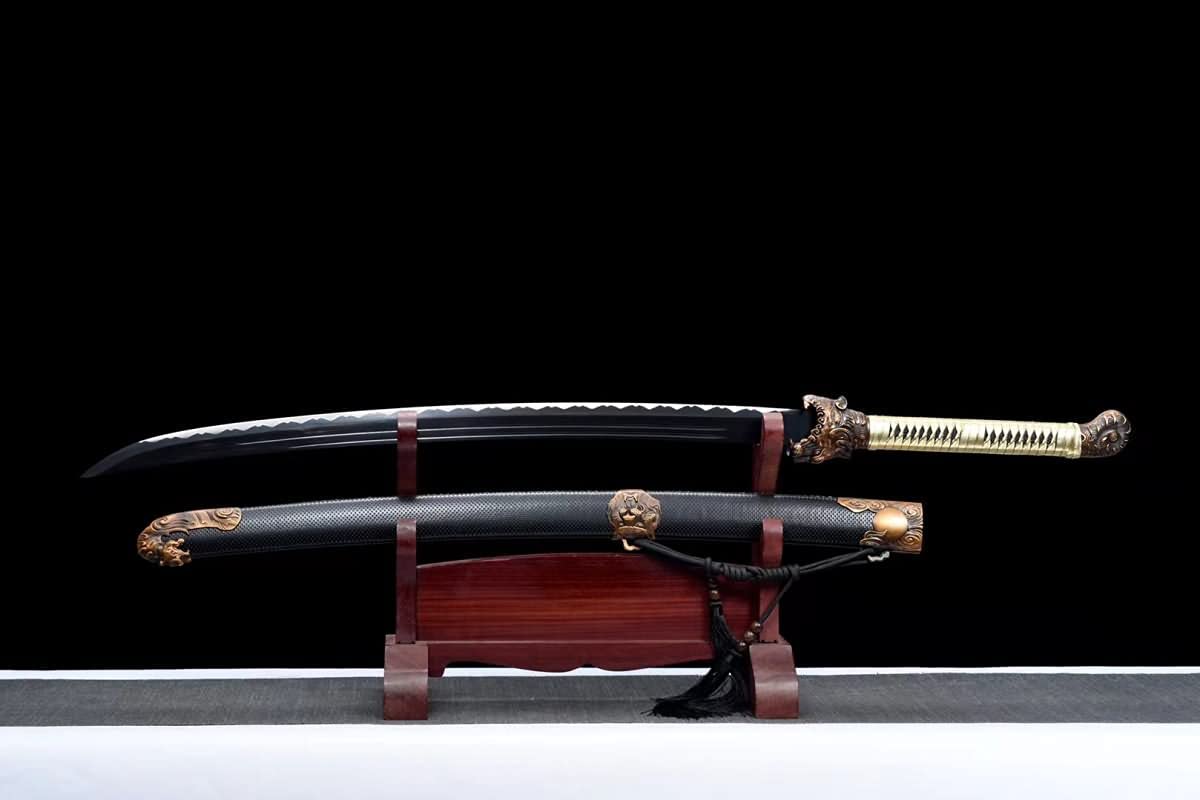 Hand Forged Chinese Sword,Tiger Saber,Hand Forged(1060 Carbon Steel Blade) Battle Ready