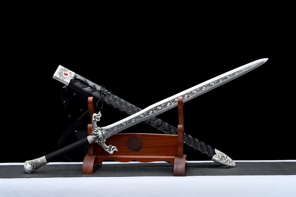 Hand Forged Flying Dragon Knife Battle Ready,Furnishing Articles