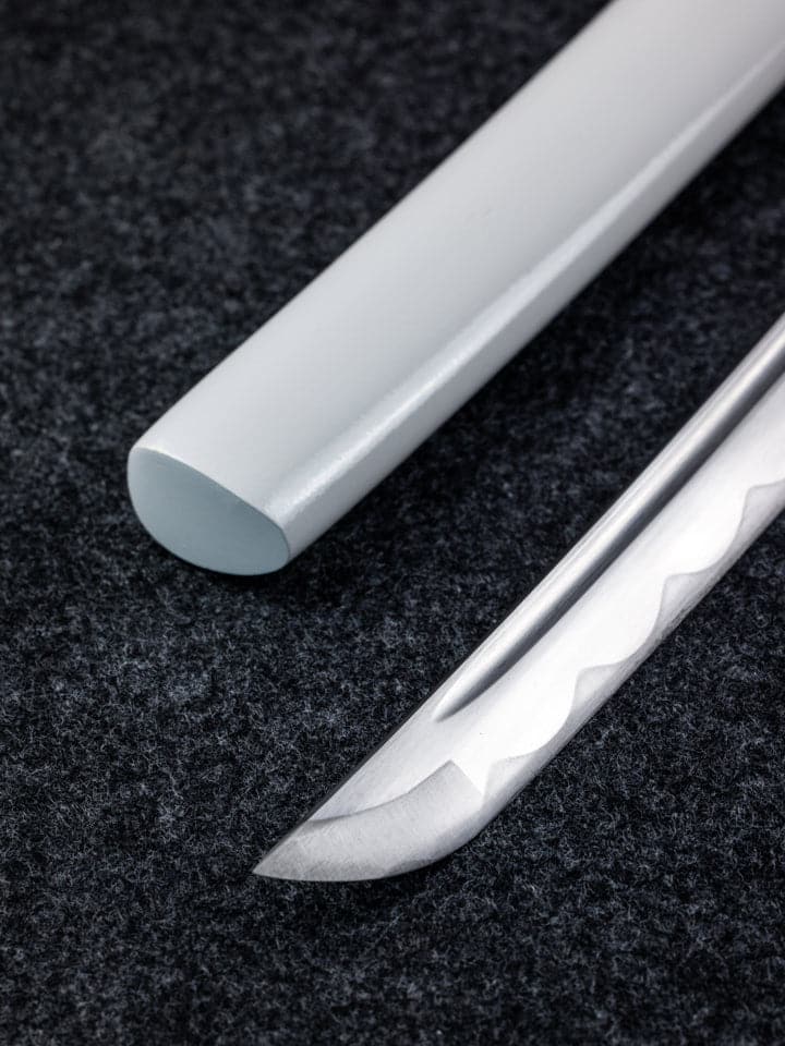 Hand Forged BLEACH Katana Rukia Zanpakuto Blade(1045 Carbon Steel)