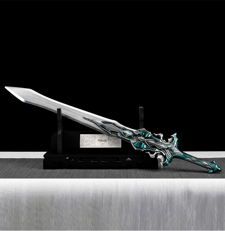 Hand Forged Chinese Soul Land Chen Xin Sword Douluo Slaughter Sword(Damascus Steel)