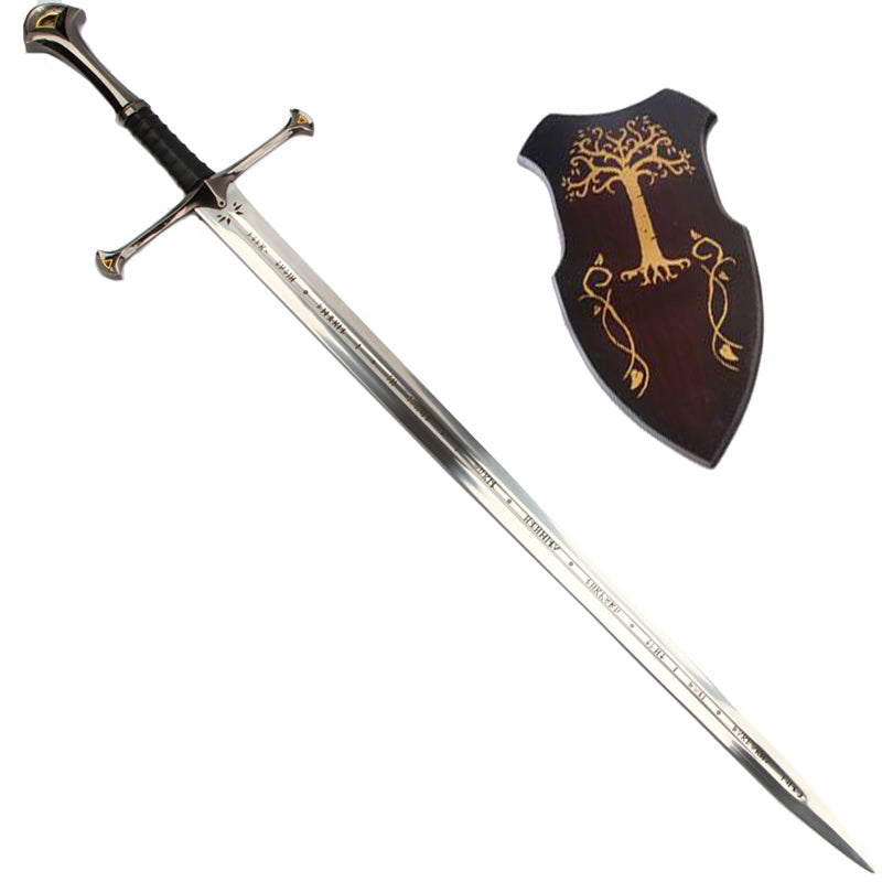 The Lord of the Rings Narthil Scripture Version Aragorn II Peripheral Model Dull(Sword + Scabbard + Hanging Plate)