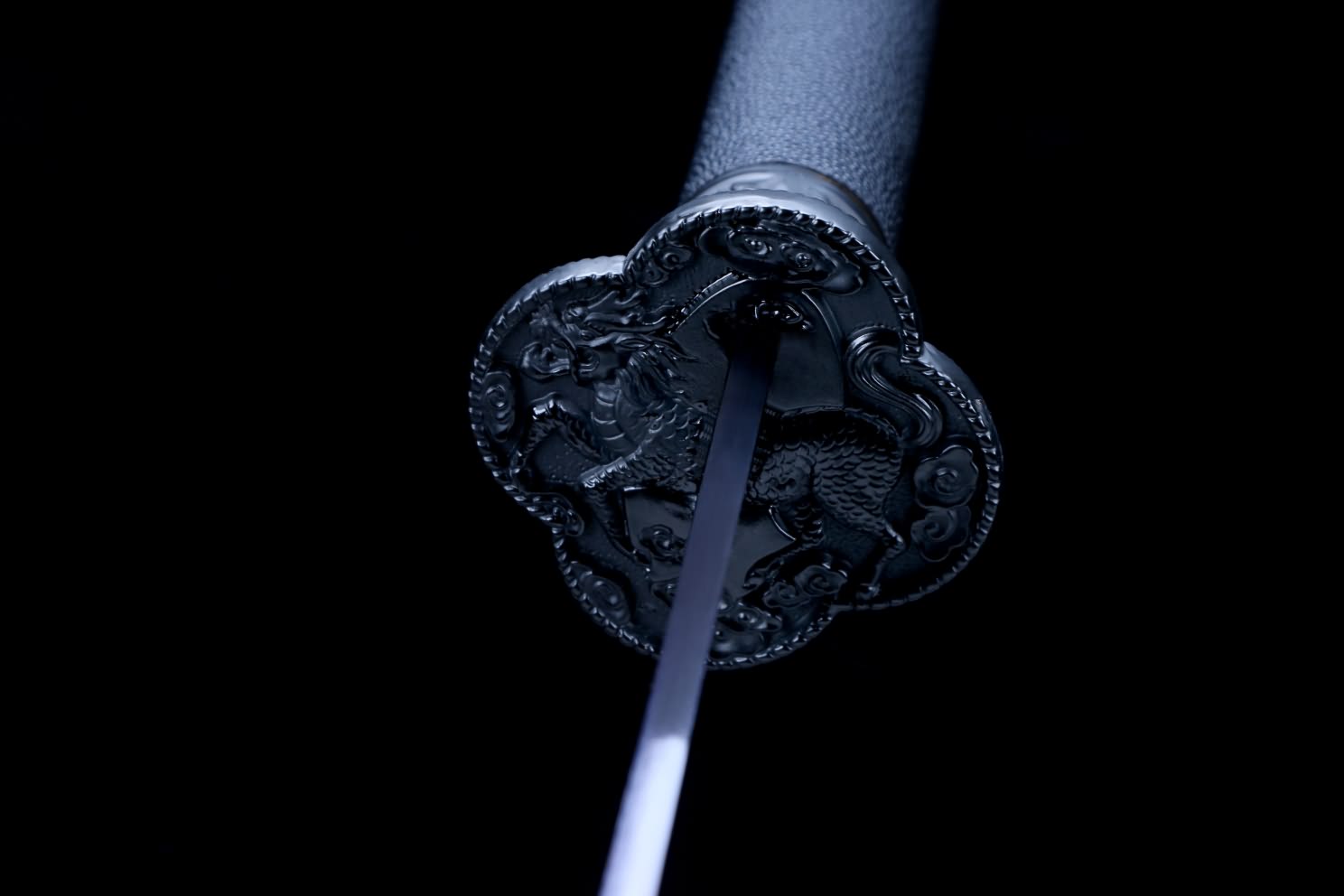 Kangxi Treasure Sword - Premium High Carbon Steel Blade with Woodcarved Scabbard