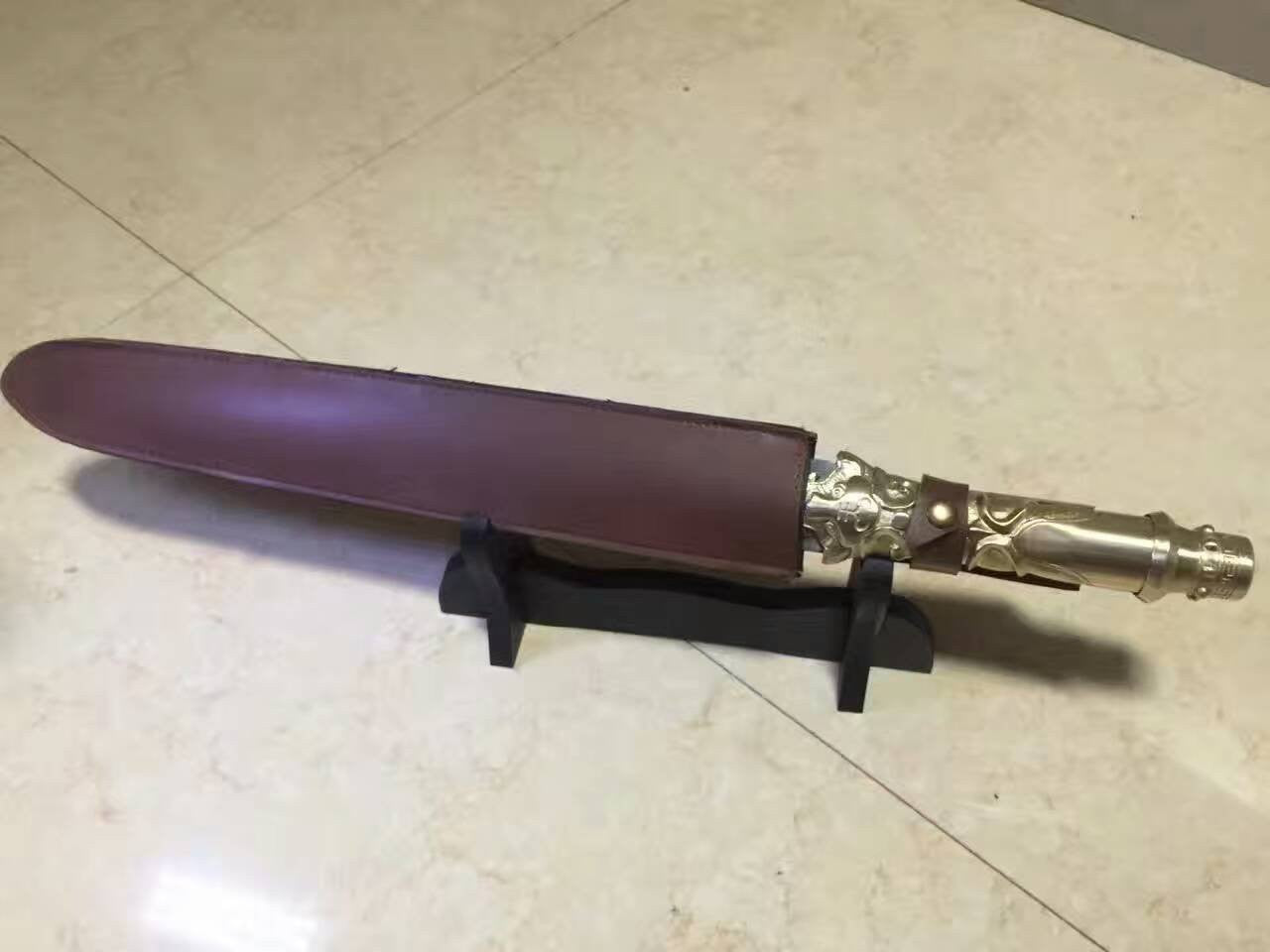 Chinese spear/High manganese steel/Brass tail/Hand Made - Chinese sword shop