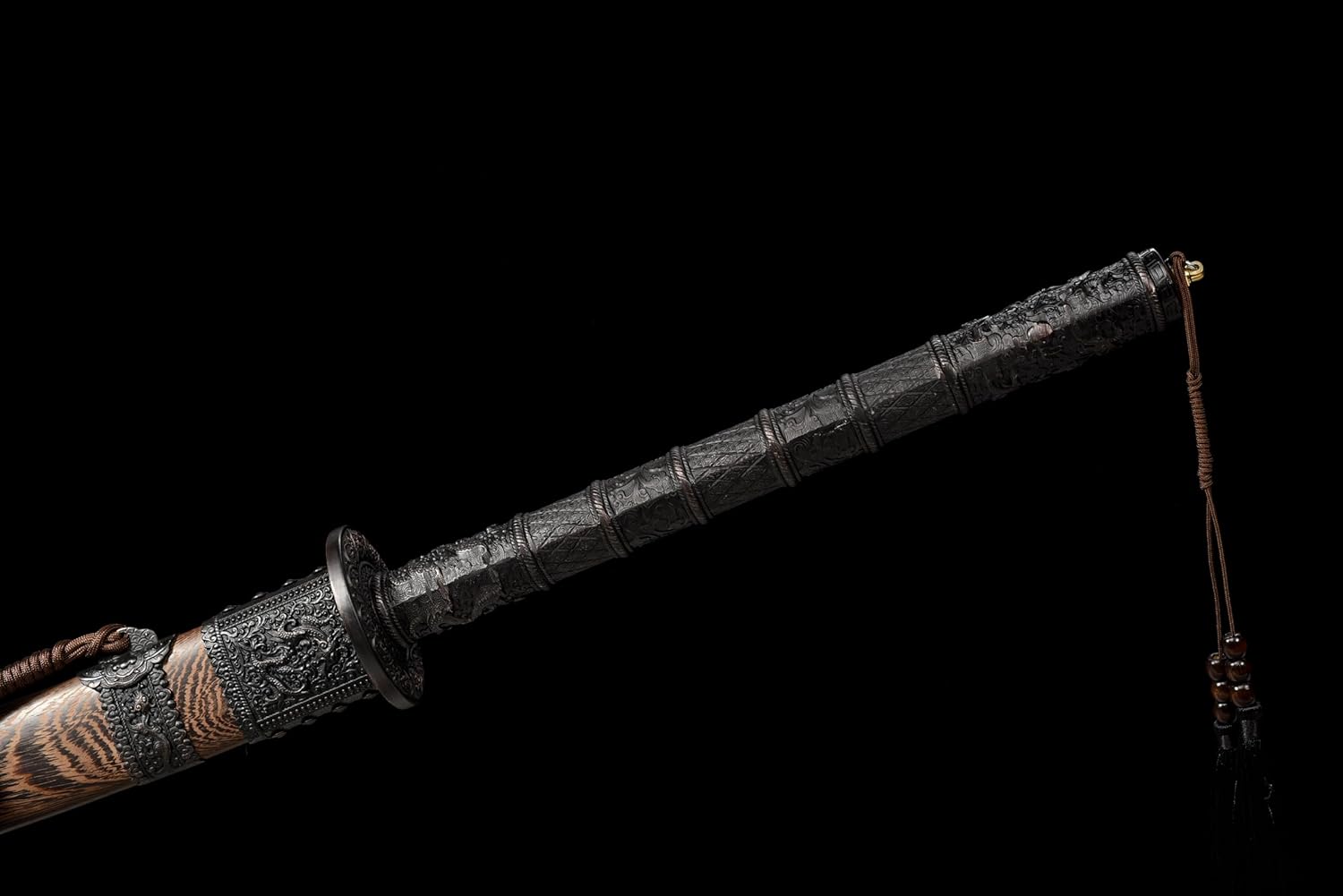 Hand Forged Hand-Forged Kangxi Dao ¨C High carbon Steel Blade with Rosewood Scabbard