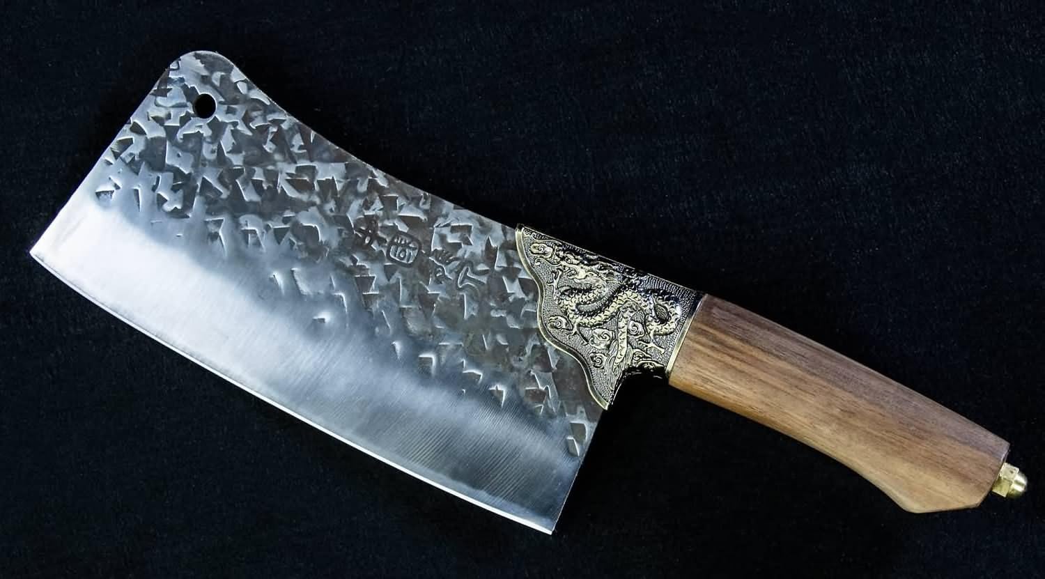 Chinese Cleaver ¨C Stainless Steel Blade, Teak Handle
