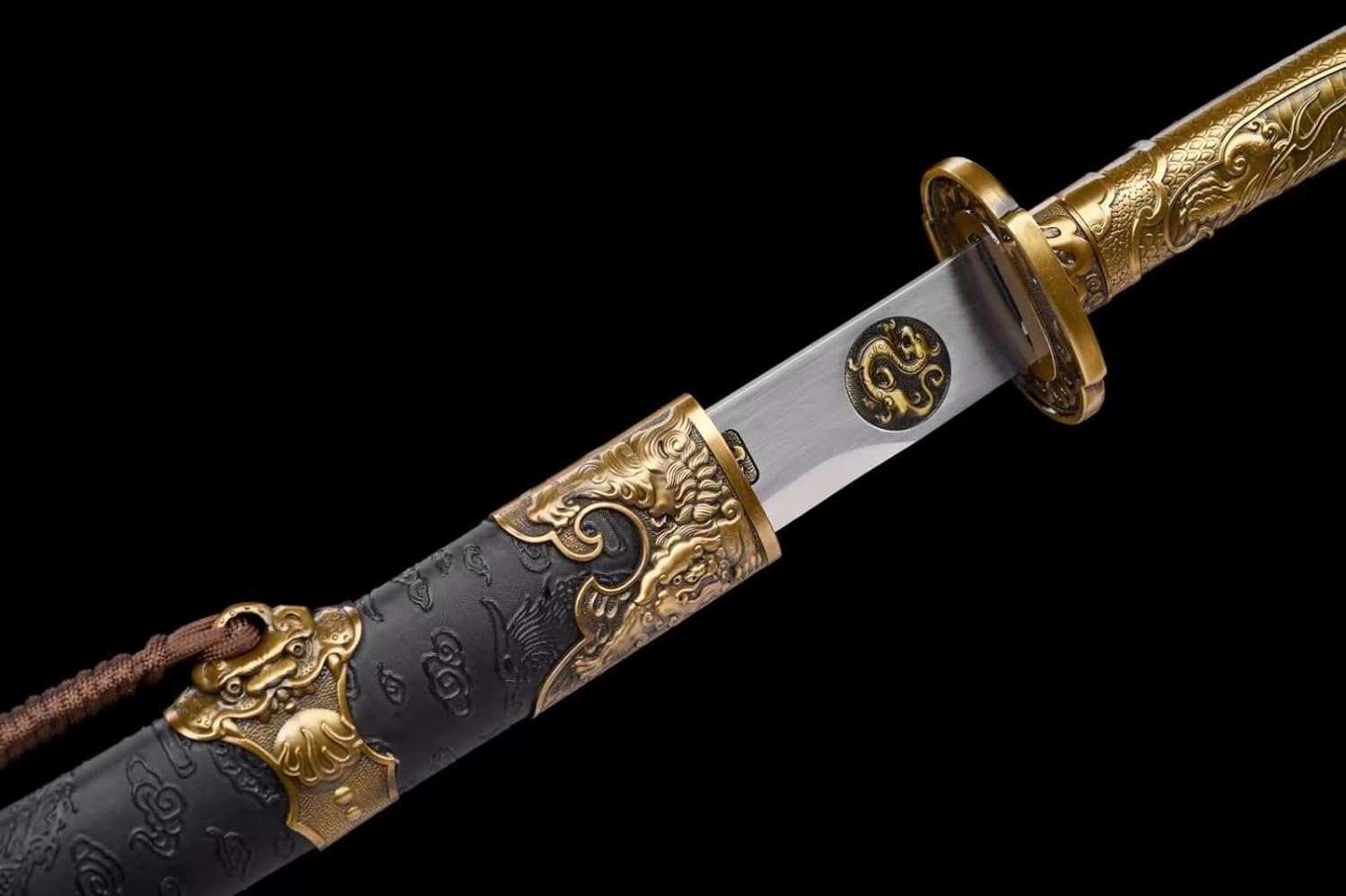 Hand Forged Yanling Dao-1060 Carbon Steel Blade,Alloy fittings