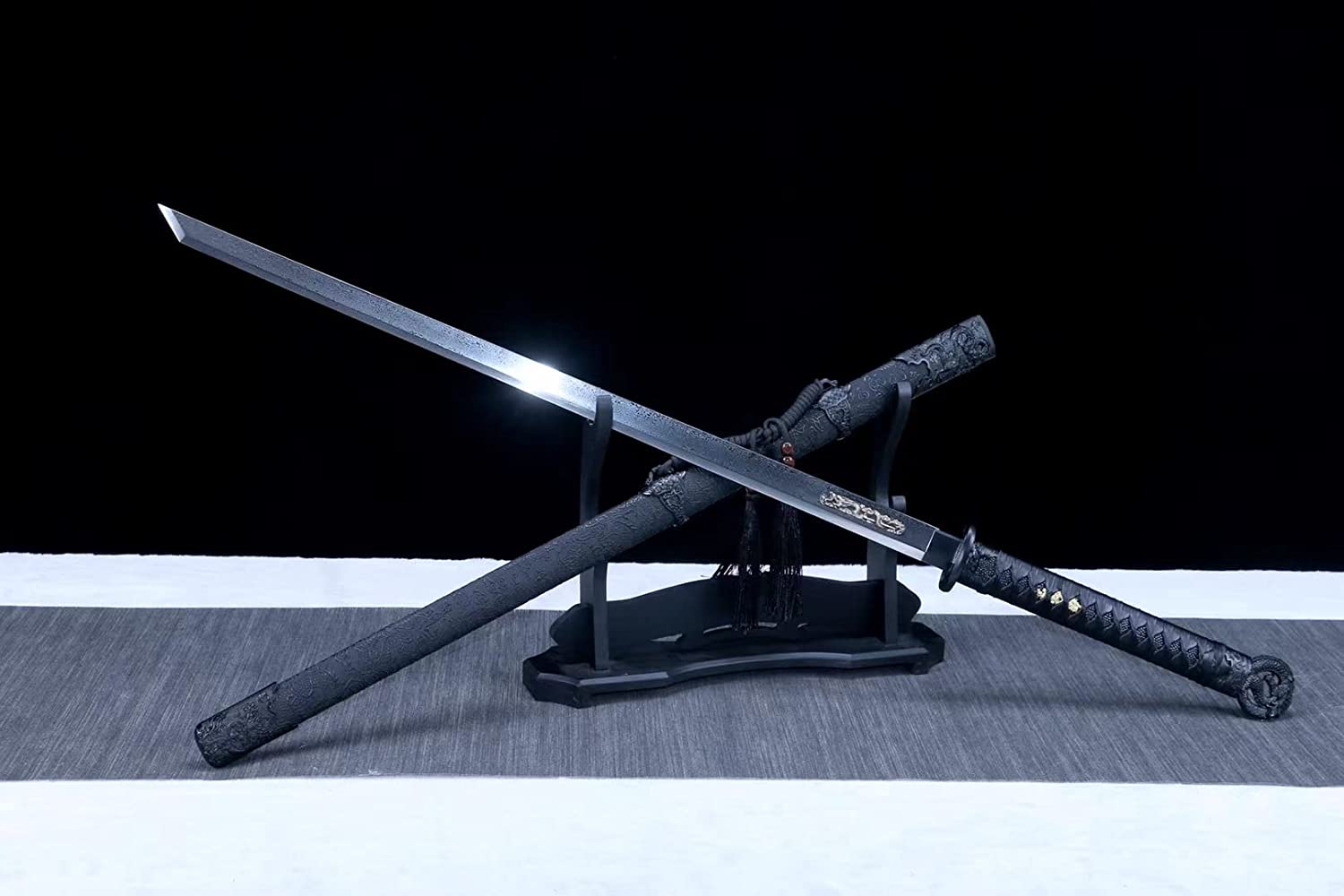 LOONGSWORD,chinese sword,Traditional han jian,Forged Damascus Steel Blade,Alloy Fittings