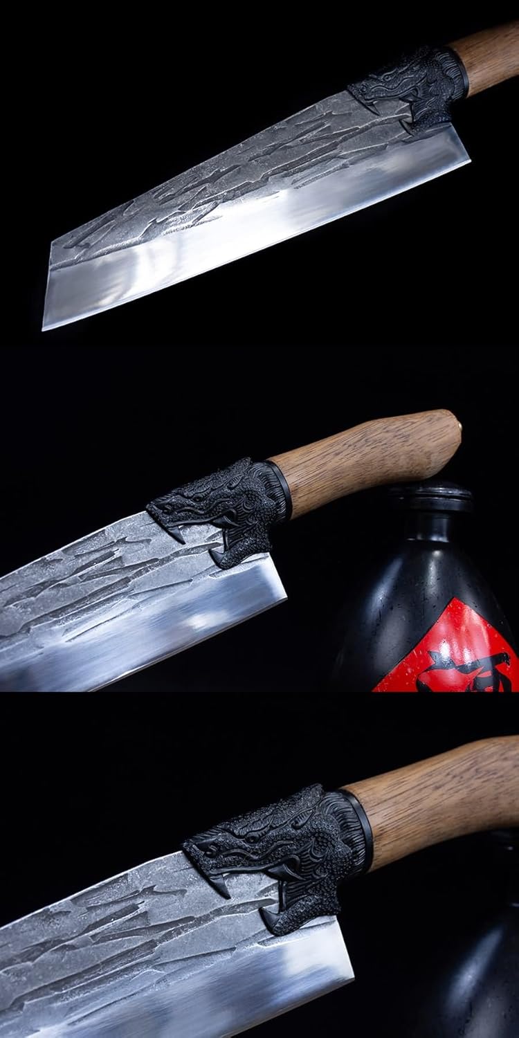 Dragon-Series Chef Knife | 7Cr17Mov Steel & Teak Handle