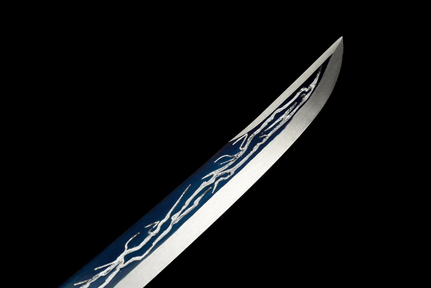 Chineae Swords,Dragon dao,Machetes Sword Real,Hand Forged High Carbon Steel Blue Blade,Alloy Fittings,LOONGSWORD