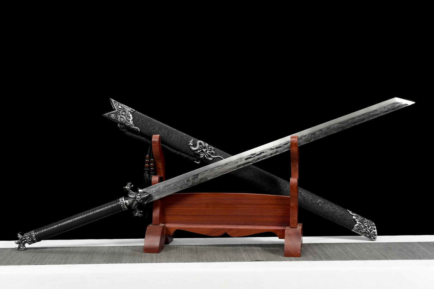 LOONGSWORD,chinese sword,Dragon Tang dao,Battle Ready,Hand Forged High Carbon Steel Blade