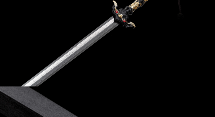 Handmade Sword of Leaning Heaven Han sword (Damascus steel)