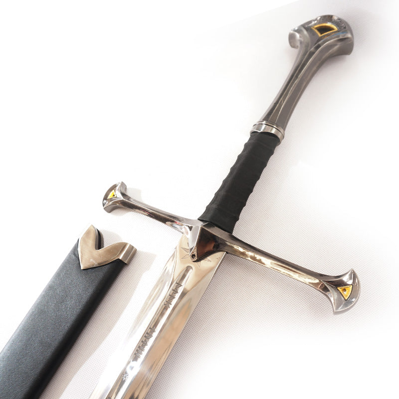 The Lord of the Rings Narthil Scripture Version Aragorn II Peripheral Model Dull(Sword + Scabbard + Hanging Plate)