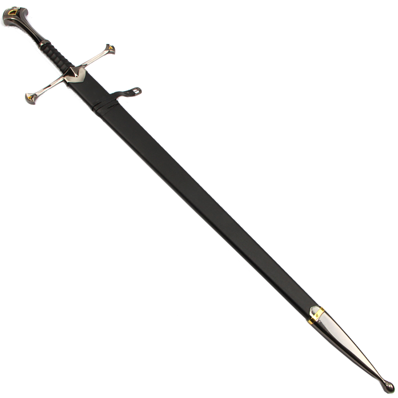 The Lord of the Rings Narthil Scripture Version Aragorn II Peripheral Model Dull(Sword + Scabbard + Hanging Plate)