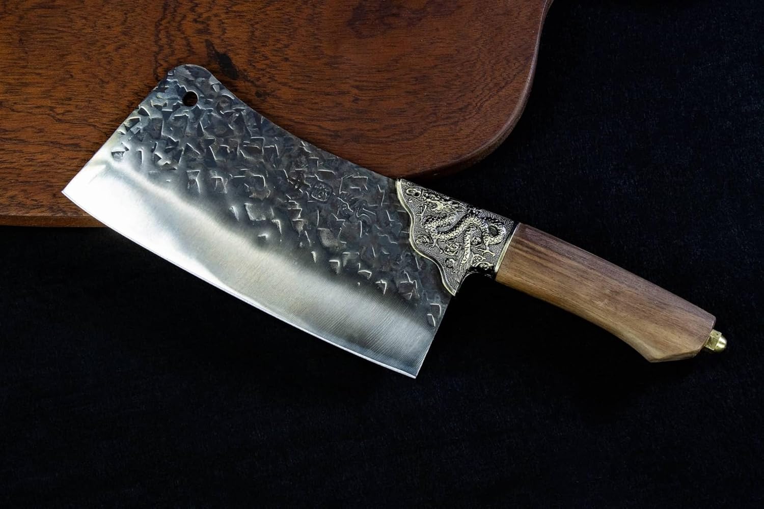 Chinese Cleaver ¨C Stainless Steel Blade, Teak Handle