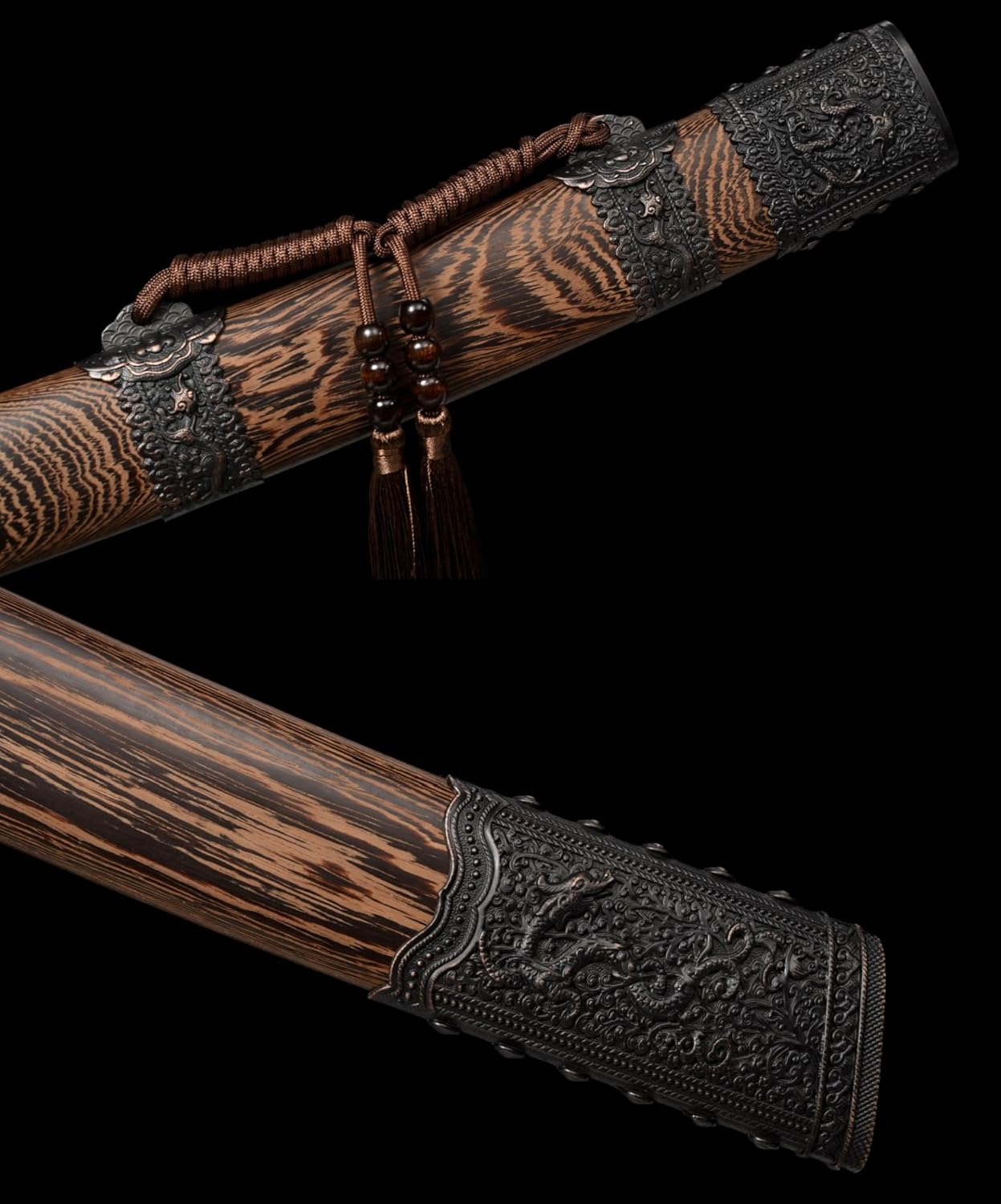 Hand Forged Hand-Forged Kangxi Dao ¨C High carbon Steel Blade with Rosewood Scabbard